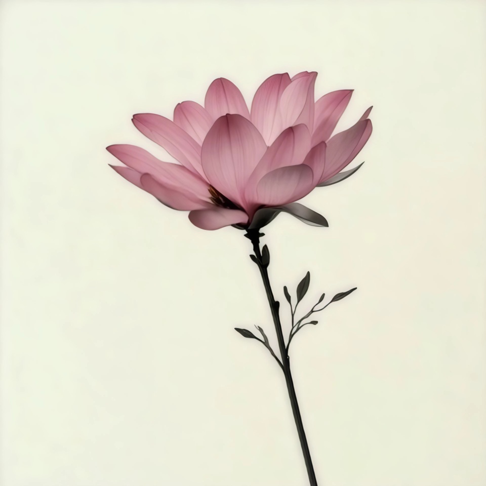 Blooming Magnolia - soft digital present for spring